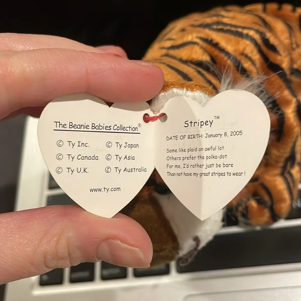 2005 Stripey beanie baby - Picture 3 of 5